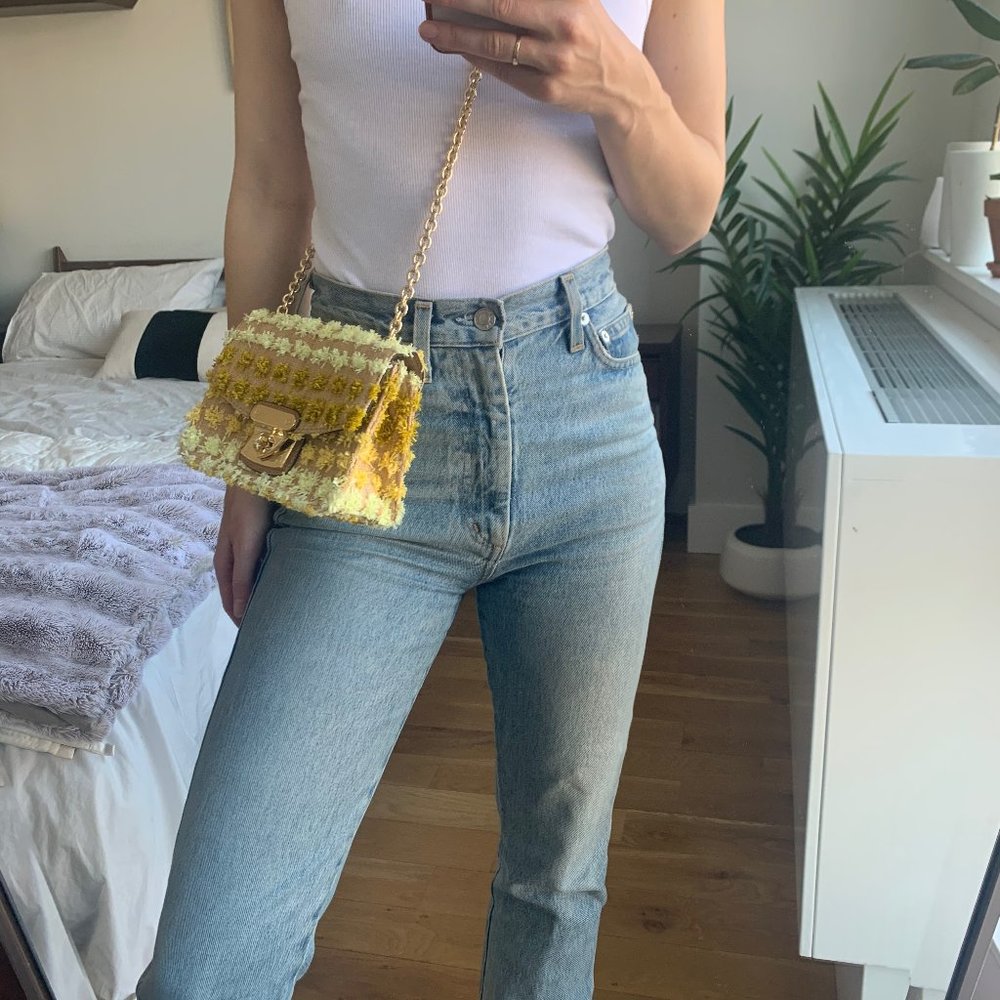 Sam Edelman Straw Crossbody Bag